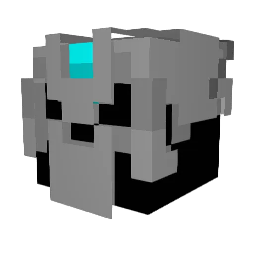 Puellita_ Minecraft avatar head, 3D render