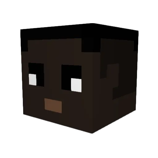 PuenteNuevo Minecraft avatar head, 3D render
