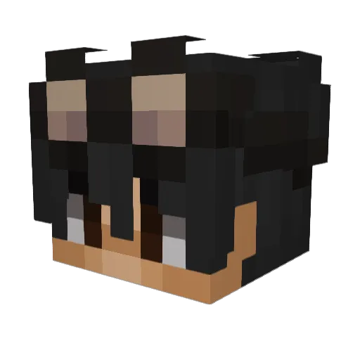 Puerkyyy Minecraft avatar head, 3D render