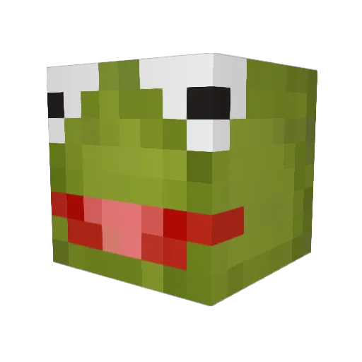 PufGui Minecraft avatar head, 3D render