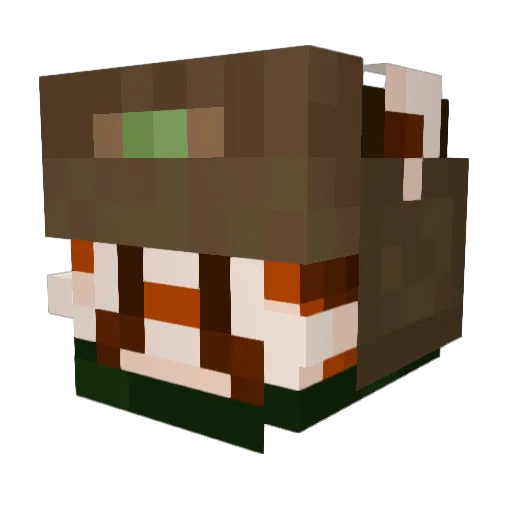 Puff_Panda11 Minecraft avatar head, 3D render