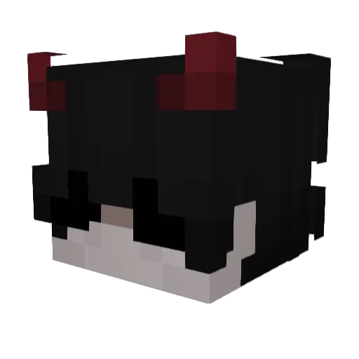 PuffedCloud Minecraft avatar head, 3D render