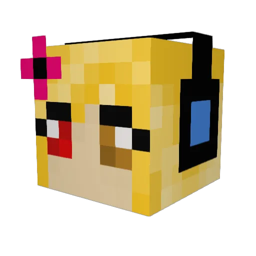 Puffel666 Minecraft avatar head, 3D render