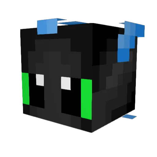 Puffelkuchen Minecraft avatar head, 3D render