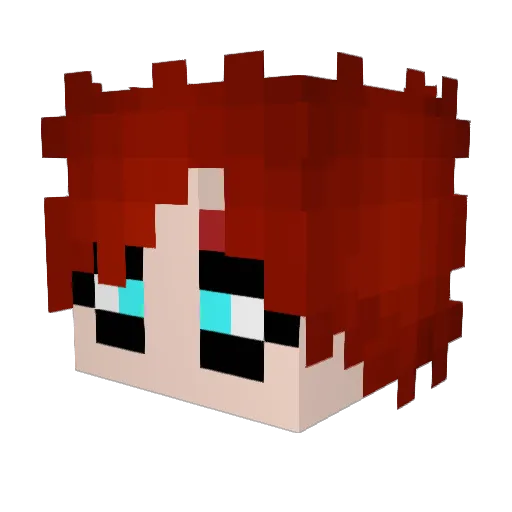 PufferB3an Minecraft avatar head, 3D render