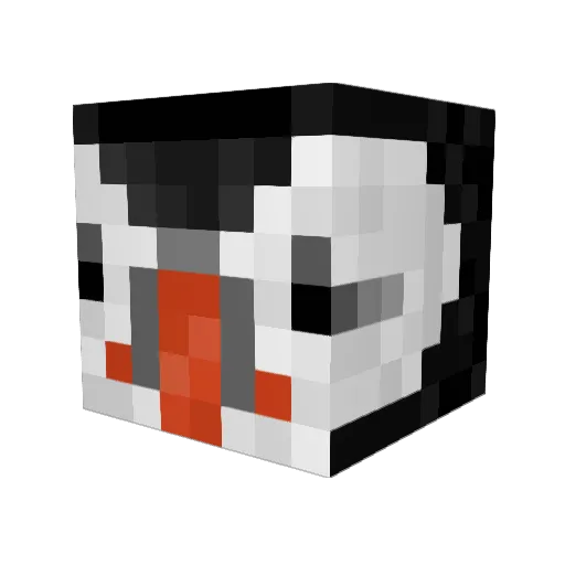 Puffinityy Minecraft avatar head, 3D render
