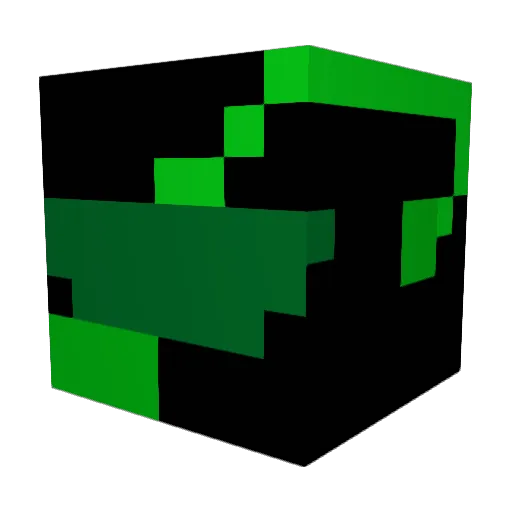 PuffleFuzz Minecraft avatar head, 3D render