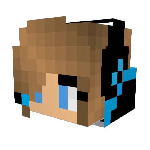 Pufflegirl456 Minecraft avatar head, 3D render