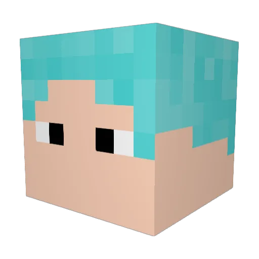 Puffmama_Layla Minecraft avatar head, 3D render