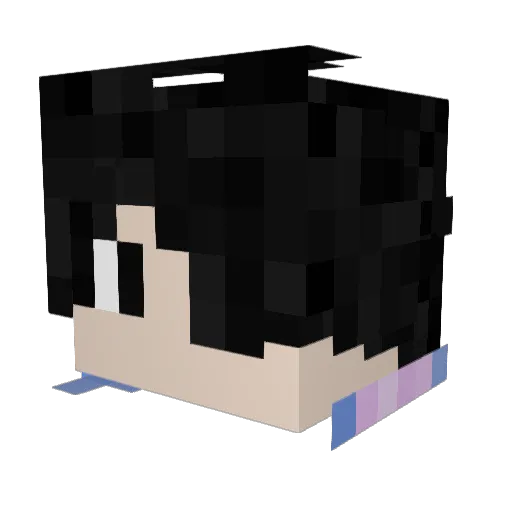 Puffy987 Minecraft avatar head, 3D render