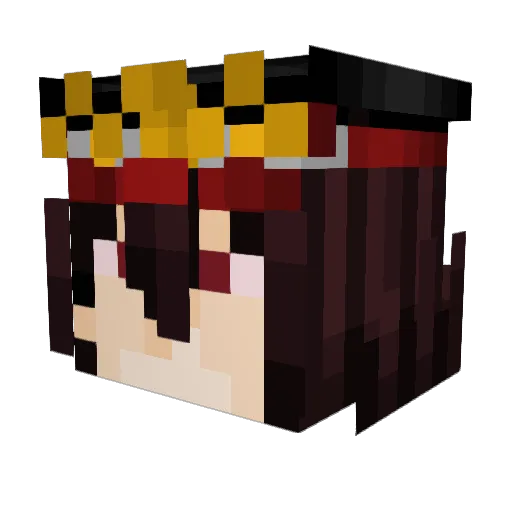 Puffy_Clouds Minecraft avatar head, 3D render