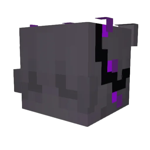 Puffys Minecraft avatar head, 3D render