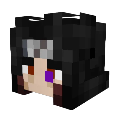 Pufiik4 Minecraft avatar head, 3D render