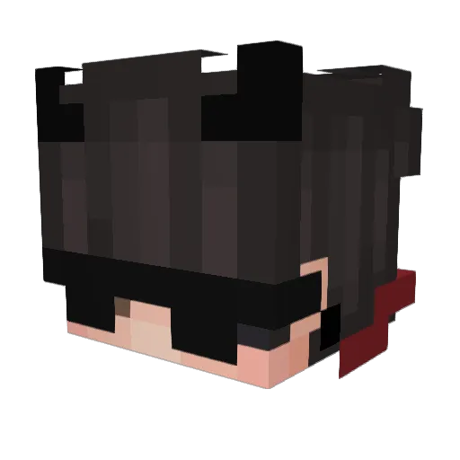 Pufurillo Minecraft avatar head, 3D render