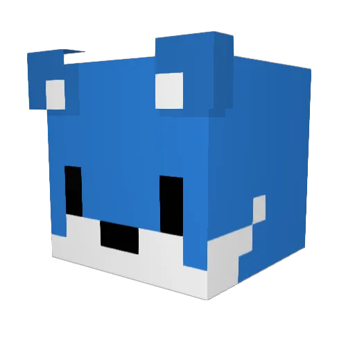 PugBoi1524 Minecraft avatar head, 3D render