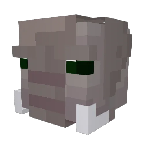 PugCake1000 Minecraft avatar head, 3D render