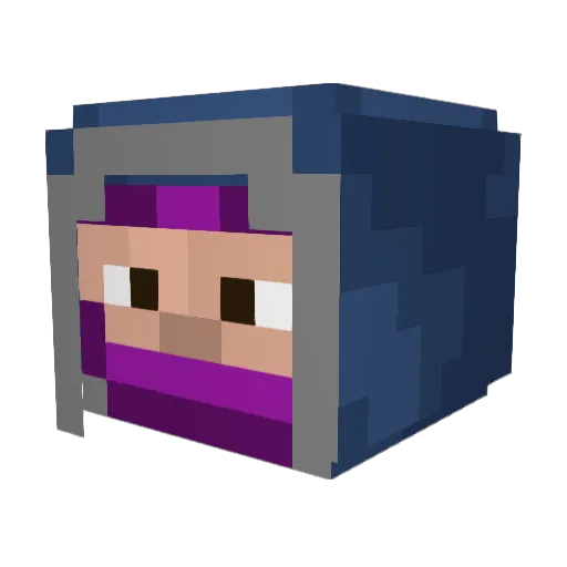 PugMaster75 Minecraft avatar head, 3D render