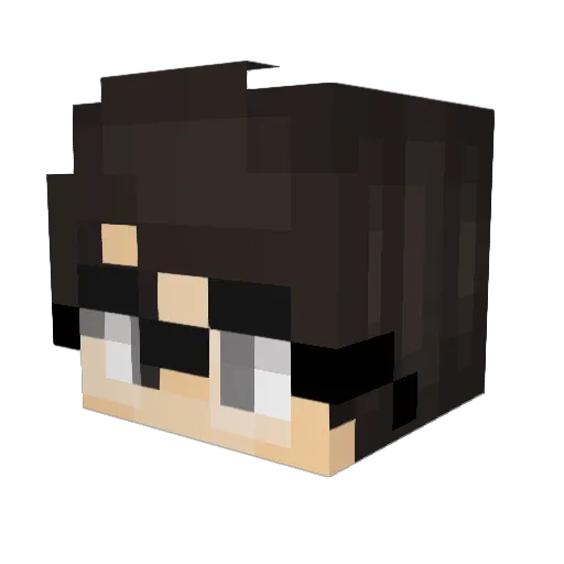 Pug_1018 Minecraft avatar head, 3D render
