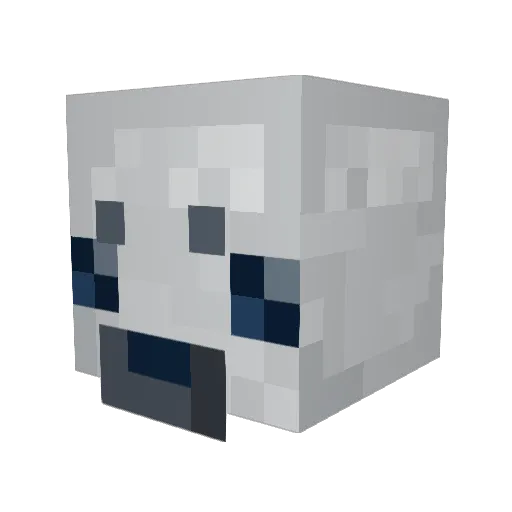 Pug_Eats Minecraft avatar head, 3D render