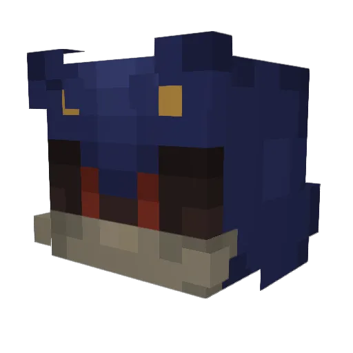 Pug_Overlord Minecraft avatar head, 3D render
