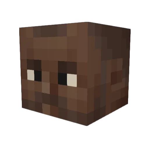 Puga_23 Minecraft avatar head, 3D render