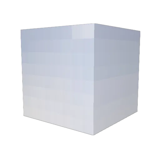 Pugbertto Minecraft avatar head, 3D render