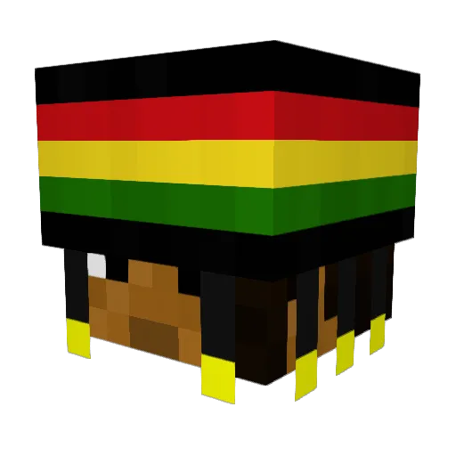 Puggetty Minecraft avatar head, 3D render