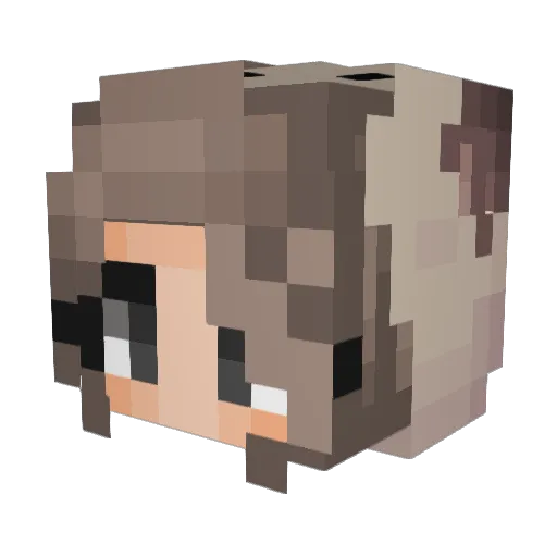Puggify_ Minecraft avatar head, 3D render