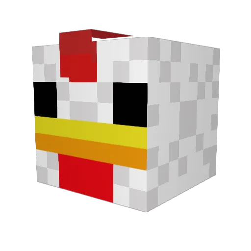 Puggy2017 Minecraft avatar head, 3D render