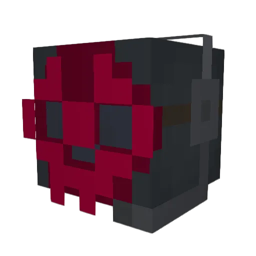 PuggyPig Minecraft avatar head, 3D render