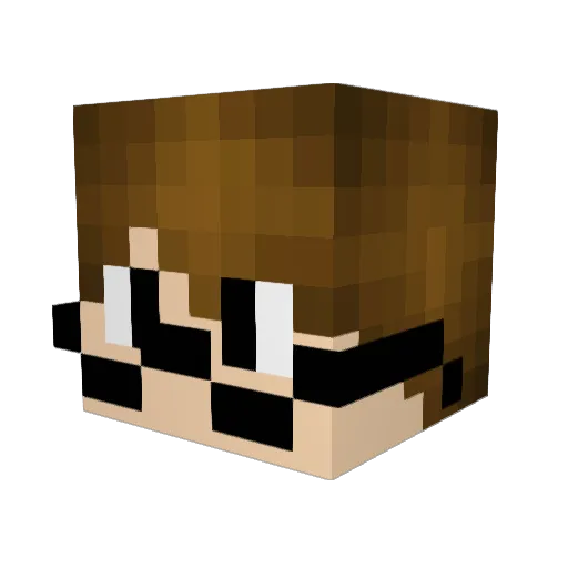 PuggyWuggys Minecraft avatar head, 3D render