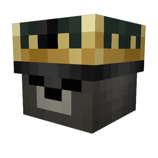 Pugille Minecraft avatar head, 3D render
