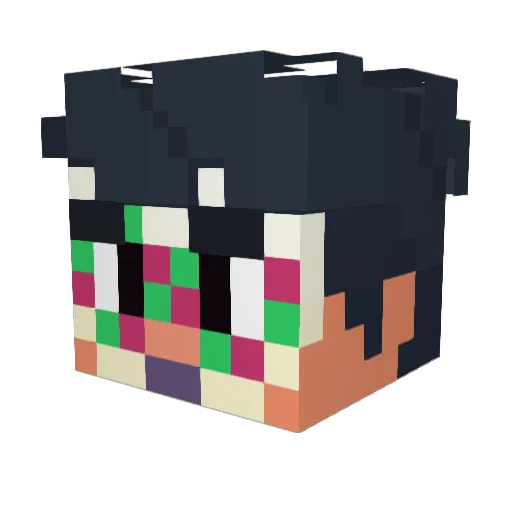PugleBugle706 Minecraft avatar head, 3D render