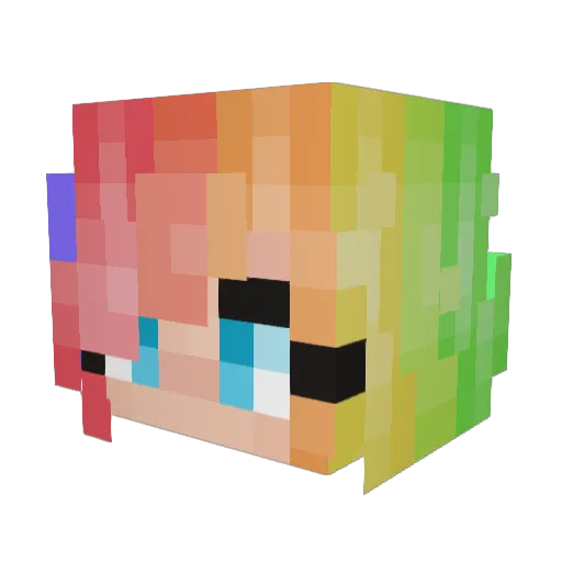 Puglover131 Minecraft avatar head, 3D render