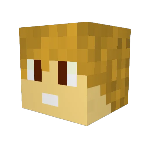 PugnatorBellator Minecraft avatar head, 3D render