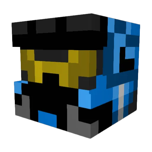 Pugulator Minecraft avatar head, 3D render