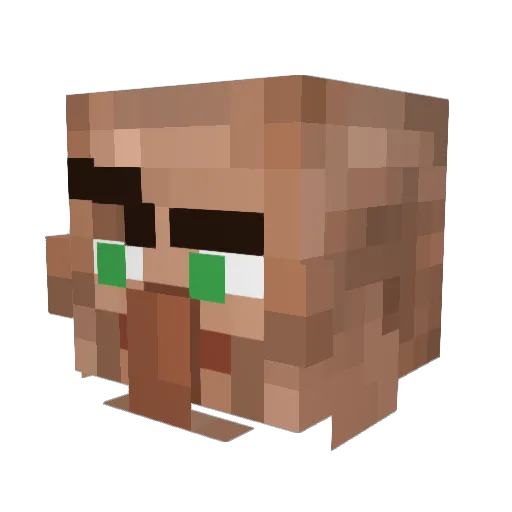 PuhTaeToh Minecraft avatar head, 3D render