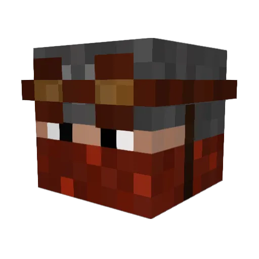 Puha Minecraft avatar head, 3D render