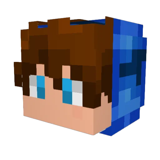 Puhbaer13 Minecraft avatar head, 3D render