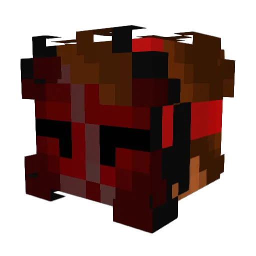 Puhml Minecraft avatar head, 3D render