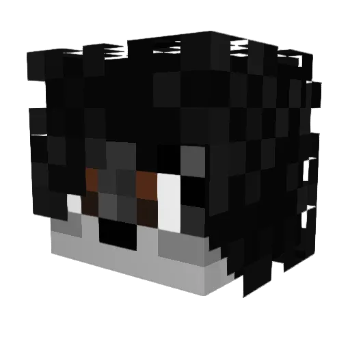 Puijila Minecraft avatar head, 3D render