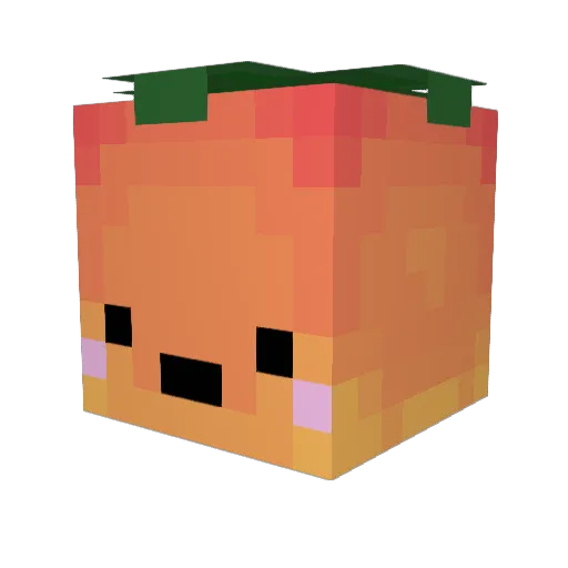 Puji2 Minecraft avatar head, 3D render