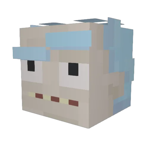 Puk_CaH4e3 Minecraft avatar head, 3D render