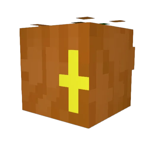 PukeBackPack Minecraft avatar head, 3D render