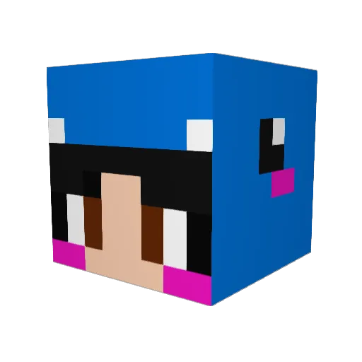 PukeiPukei10 Minecraft avatar head, 3D render