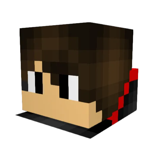 PukeyLukey Minecraft avatar head, 3D render