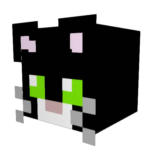 Pukovo Minecraft avatar head, 3D render