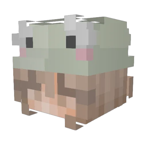 Pullavanukass Minecraft avatar head, 3D render