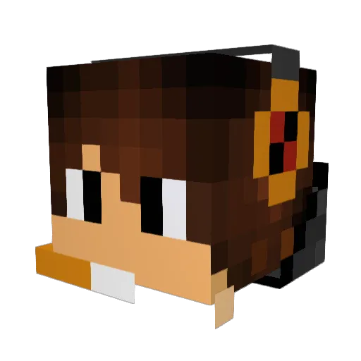 Pulli_HD Minecraft avatar head, 3D render
