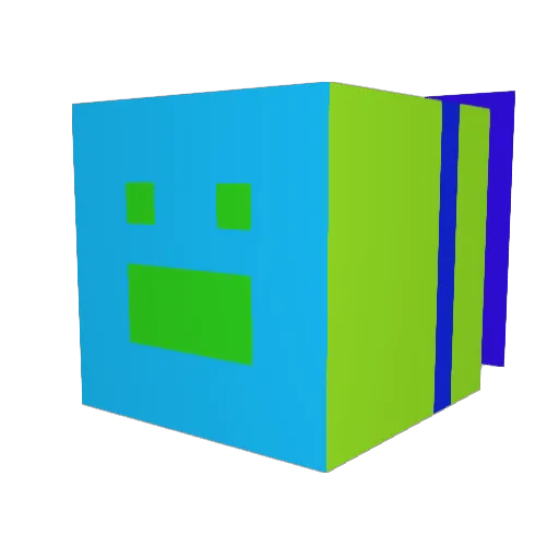 Pulling2008 Minecraft avatar head, 3D render